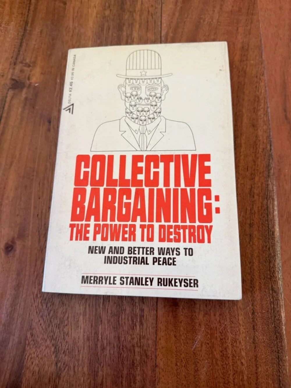 Collective Bargaining Merryle Rukeyser 1970 1st Delta Printing Vintage PB